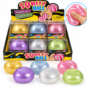 Coconut Oil Metallic Stressbold 6 cm Assorteret