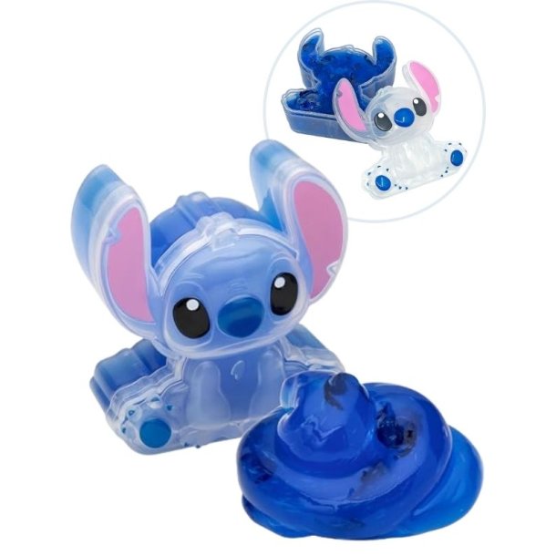 Cra-Z-Slimy Disney Stitch Slimy Figure  Strkbar bl slime i sd Stitch-beholder