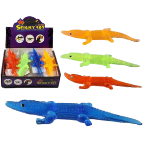 Sticky Crocodile 20cm Assorteret