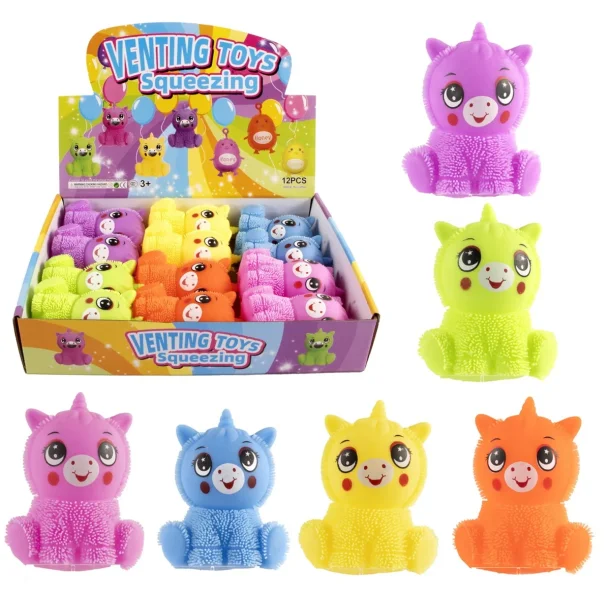 Squeeze Puffy Unicorn - Bl�d, Magisk og Super Sjov!