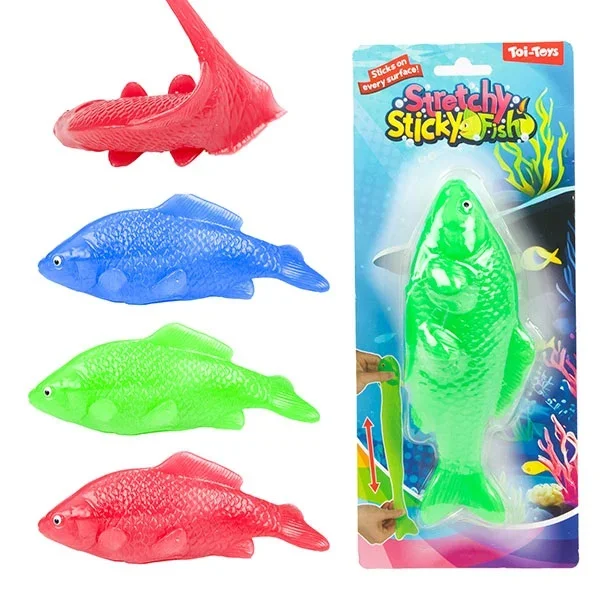 Køb Super Stretchy Sticky Fisk - Neon Koi hos Bents-webshop | Prisgaranti