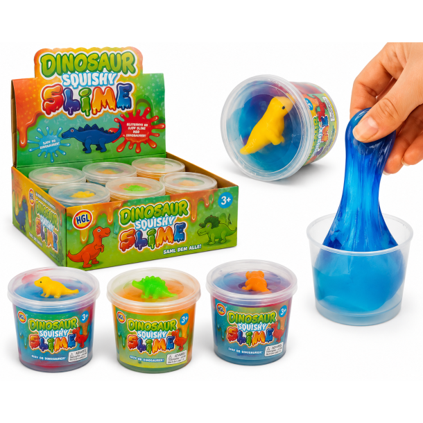 Dinosaur Squishy Slime � Assorterede Dinosaurer