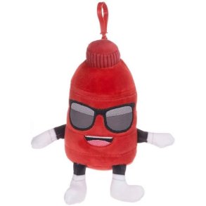 Energy Drink Plush Bagclip R�d � 13 cm