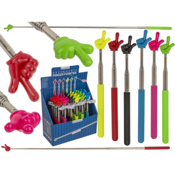 Extendable Finger Pointer 20�68 cm � Udtr�kkelig Metal Pegepind