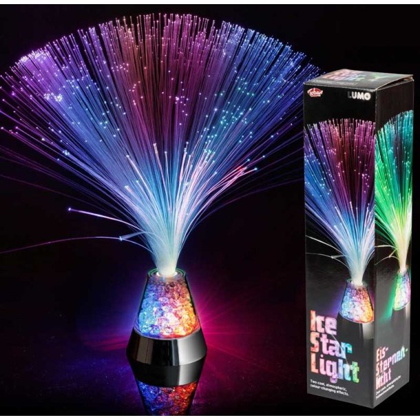 Fiberoptisk Iskrystal Lampe Farveskiftende
