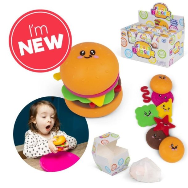 Fidget Burger Squishy � 8 Dele Sanseleget�j
