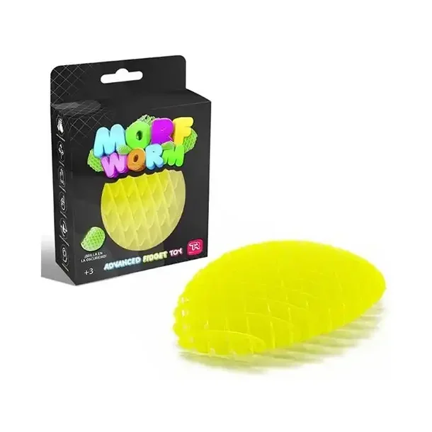 Fidget Magic Morf Worm- Gul