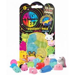 Fidget Toys: Glow in the Dark  Sjove Squishy-figurer der lyser i mrke