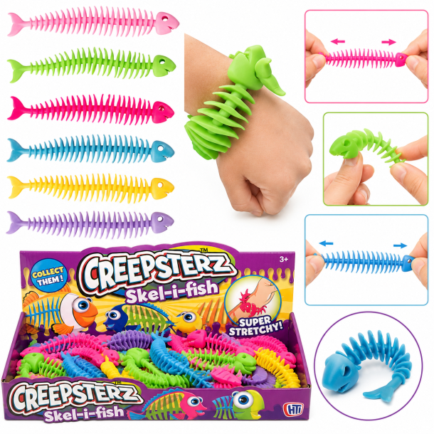 Fidget Toys: Monkey Noodles Skel-I-Fish Stretch Fisk