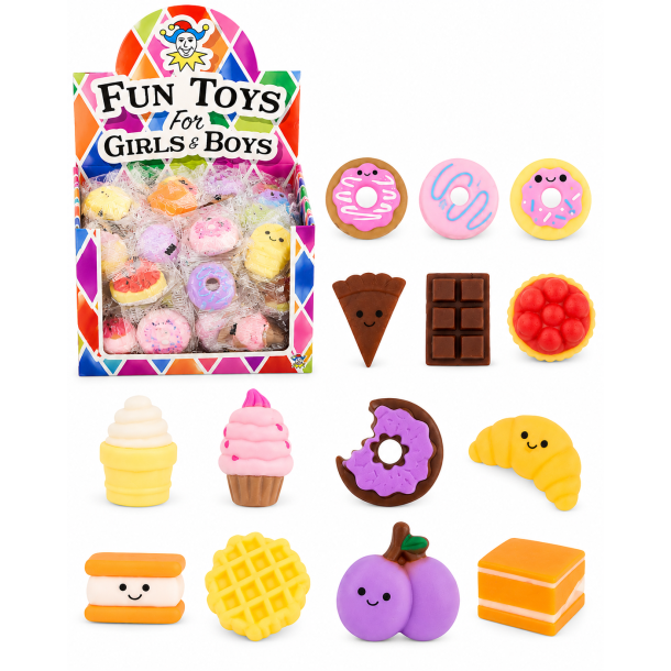 Fidget Toys: Squishy Buddie I Pose S�de Dessert- 1stk (se video) 