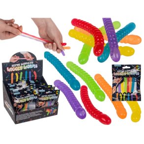 Fidget Toys Super Strkbare Vrikkende Orme 6 Stk