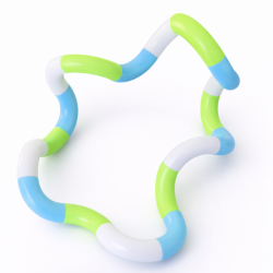 Fidget Toys: Tangles Bl� / Gr�n / Hvid