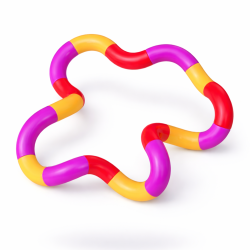 Fidget Toys: Tangles Lilla / Gul / R�d