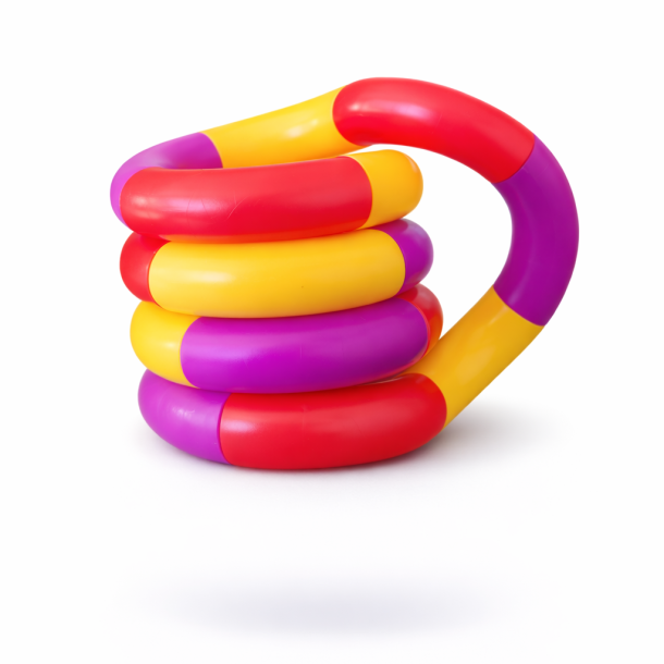 Fidget Toys: Tangles Lilla / Gul / R�d