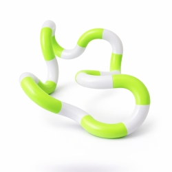 Fidget Toys: Tangles Lysegr�n og Hvid