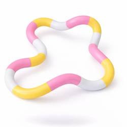 Fidget Toys: Tangles Lyser�d / Gul / Hvid
