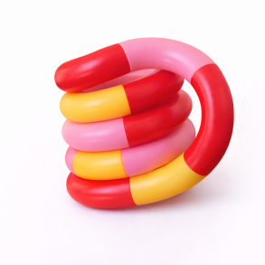Fidget Toys: Tangles Lyser�d / Gul / R�d