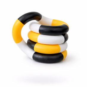 Fidget Toys: Tangles Bl� / Gr�n / Hvid