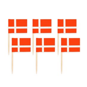 Flag Sticks Danmark - 50 Stk.