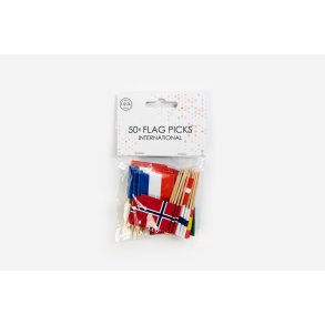 Flag Sticks Mix - 50 Stk. - ca. 6,5 cm