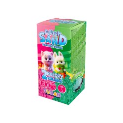 Fluffy Sand 2 Farver 140 g � Bl�dt Modelleringssand med Boblegummiduft