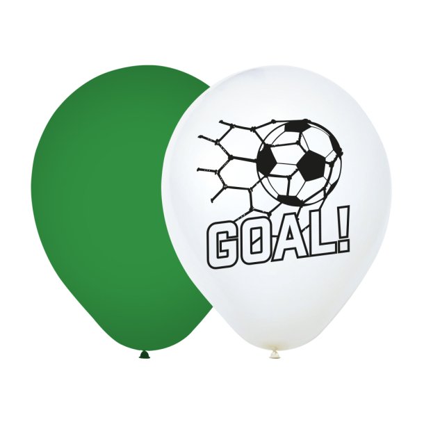 Fodbold Balloner 30 cm � Premium Latex til Helium &amp; Luft (8 stk)