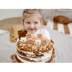 F�dselsdagslys � Bj�rne (mix, 3 cm, 6 stk.)