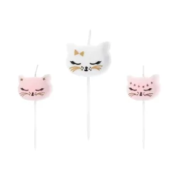 Fdselsdagslys  Cat (2 cm  6 stk)