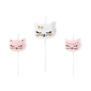 Fdselsdagslys  Cat (2 cm  6 stk)