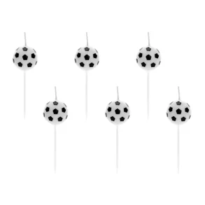 Fdselsdagslys  Fodbold (2,5 cm  6 stk)