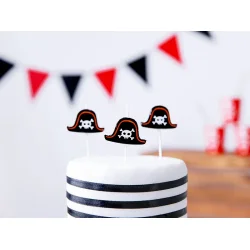 F�dselsdagslys Pirattema � 2 cm (5 stk.)