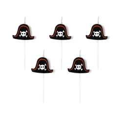 F�dselsdagslys Pirattema � 2 cm (5 stk.)