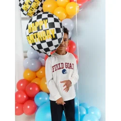 Folieballon � Checkered Flag Happy Birthday 45 cm