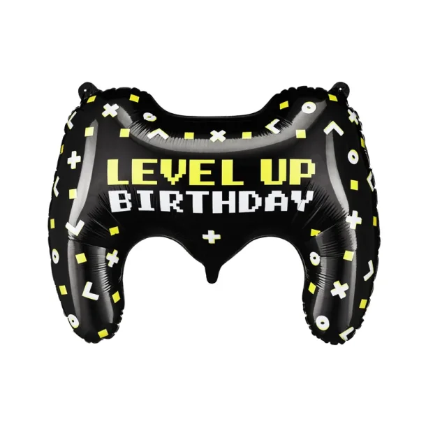 Folieballon � Gamepad (Level Up Birthday), 75 x 52 cm