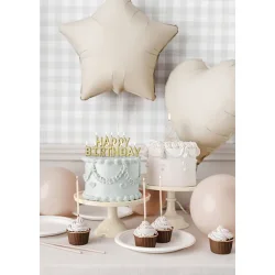 Folieballon Stjerne � Beige 48 cm