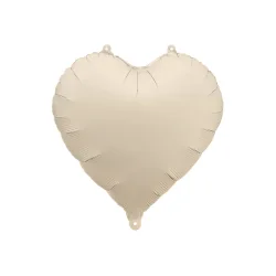 Folieballon � Hjerte Beige 45 cm