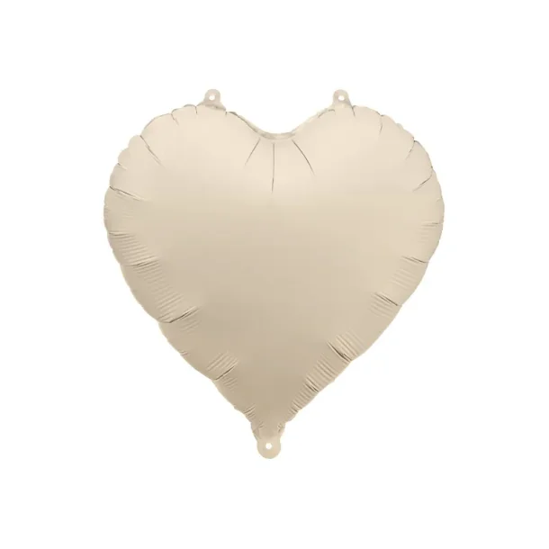 Folieballon � Hjerte Beige 45 cm