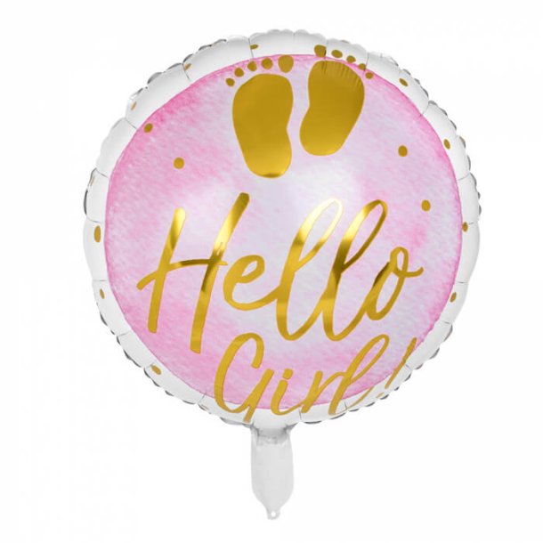 Folieballon Hello Girl 45 Cm