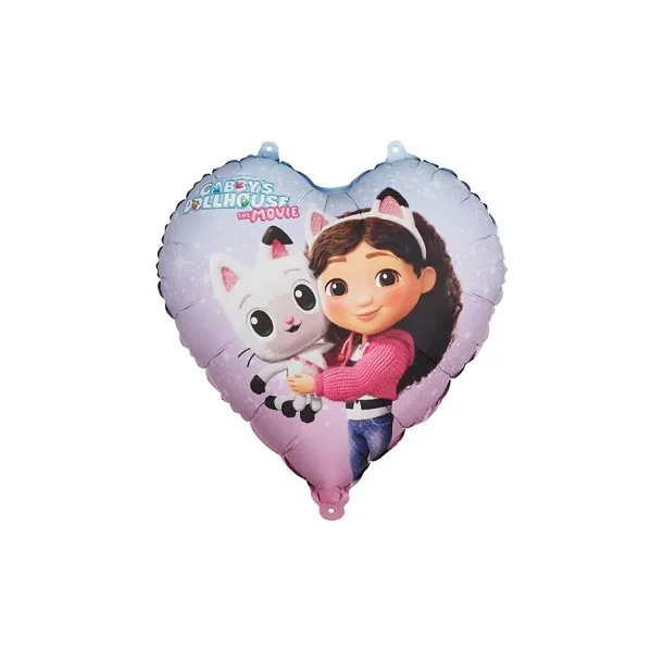 Folieballon Hjerte  Gabbys Dollhouse (35 cm)