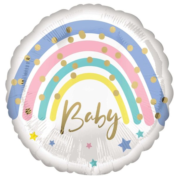 Folieballon Rainbow Baby 45 Cm