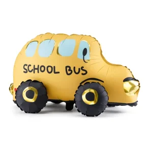 Folieballon St�ende � Skolebus, 36 x 66 cm