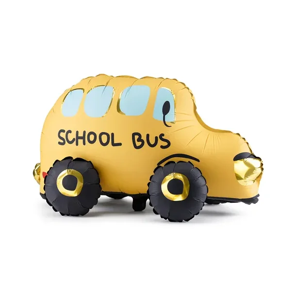Folieballon St�ende � Skolebus, 36 x 66 cm