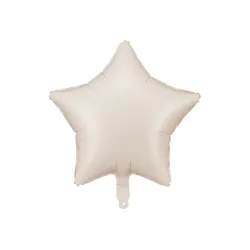 Folieballon Stjerne � Beige 48 cm
