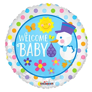 Folieballon Welcome Baby 45 Cm