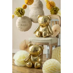 Folieballon k�mpe Bj�rn � Guld (43 x 53 cm)