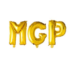Folieballoner MGP � Guld � 41 cm � Perfekt til MGP-fest