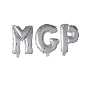 Folieballoner MGP � S�lv � 41 cm � Perfekt til MGP-fest