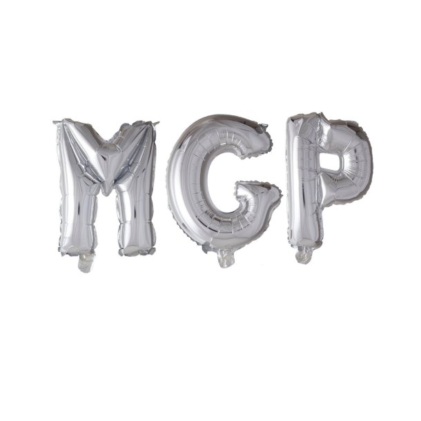 Folieballoner MGP � S�lv � 41 cm � Perfekt til MGP-fest