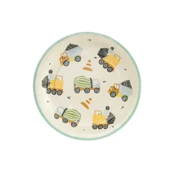 Fsc Paptallerkener � Construction Vehicles 18 cm, 6 stk