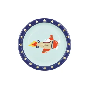 Fsc Paptallerkner Flyvemaskine (18 cm, 6 stk.)